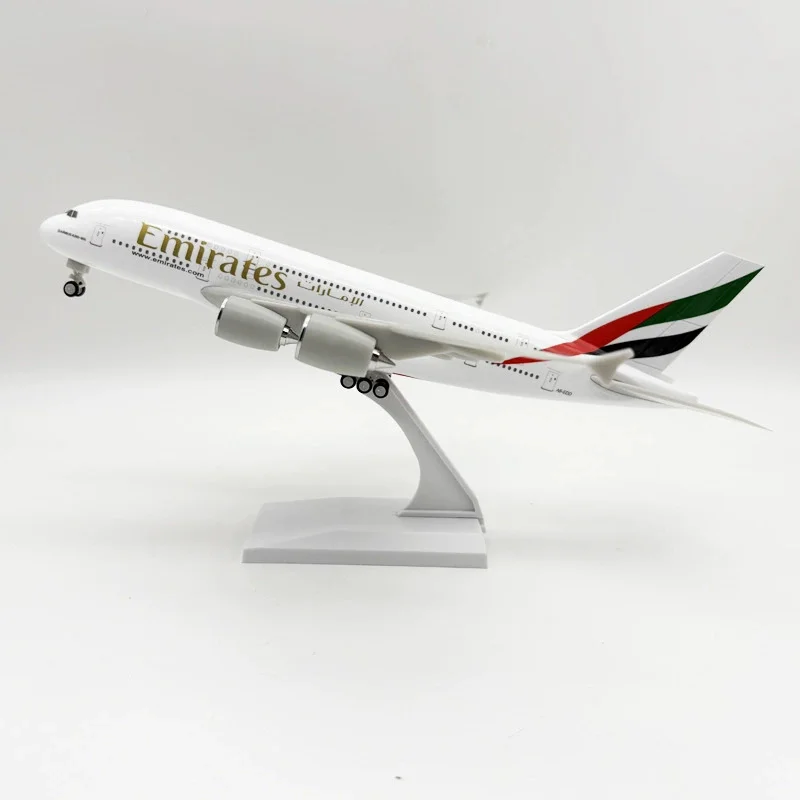 Diecast 30CM 1/240 Scale Resin Airbus A380 UAE/Emirates Airlines