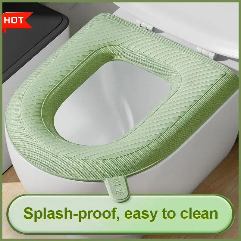 Sticky Toilet Mat Eva Waterproof Foam Toilet Seat Cover Thickened Household Universal Toilet Ring Mat Bathroom Accessories