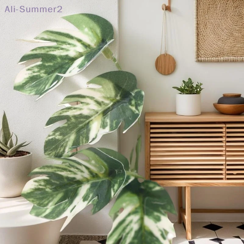 نبات مونستيرا المصغر لبيت الدمى 1/12 الرقيق بوعاء لمناظر الحديقة الصغيرة #6