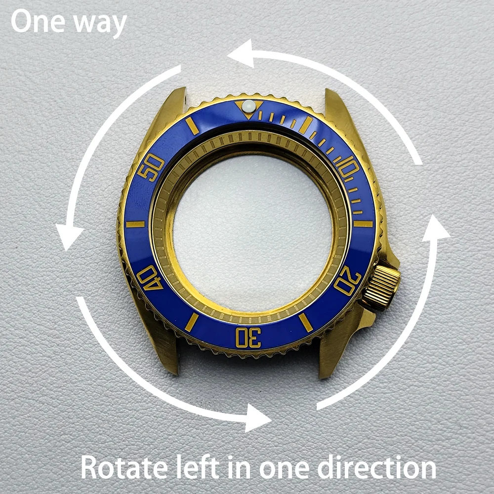 عالية الجودة 42 مللي متر ساعة رجالي حافظة فولاذية تناسب NH35 NH36 حركة حافظة ساعة اكسسوارات الياقوت