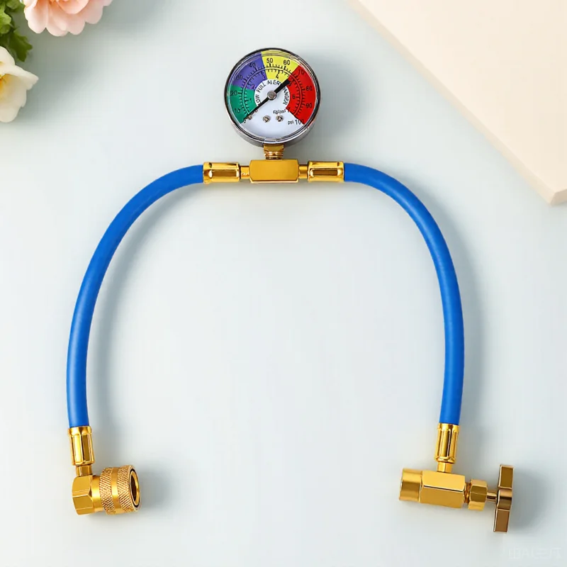 

Шланг для заправки автомобильного кондиционера R134A, 30 фунтов, с манометром