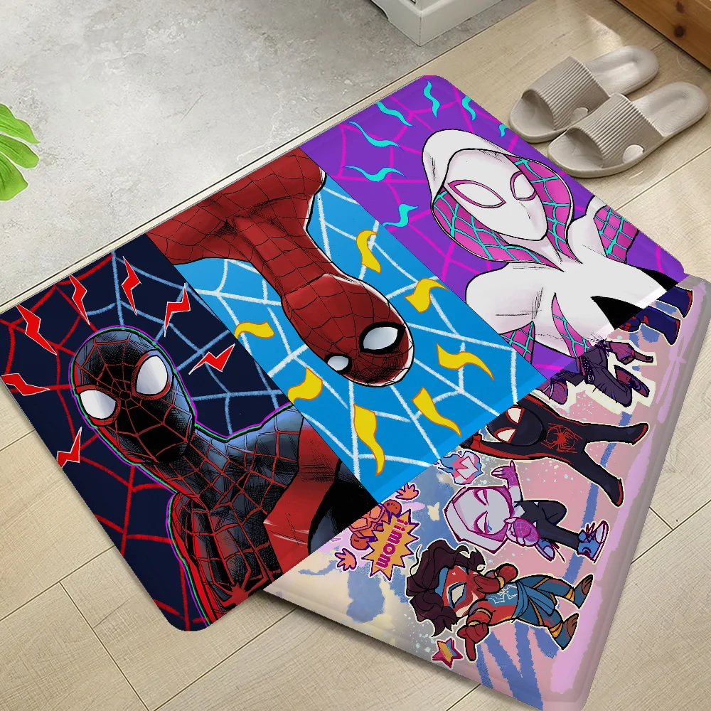 Cool S-Spider Hero Man Floor Mat Bathroom Mat Anti-slip Absorb Water Long Strip Cushion Bedroon Mat Welcome Doormat