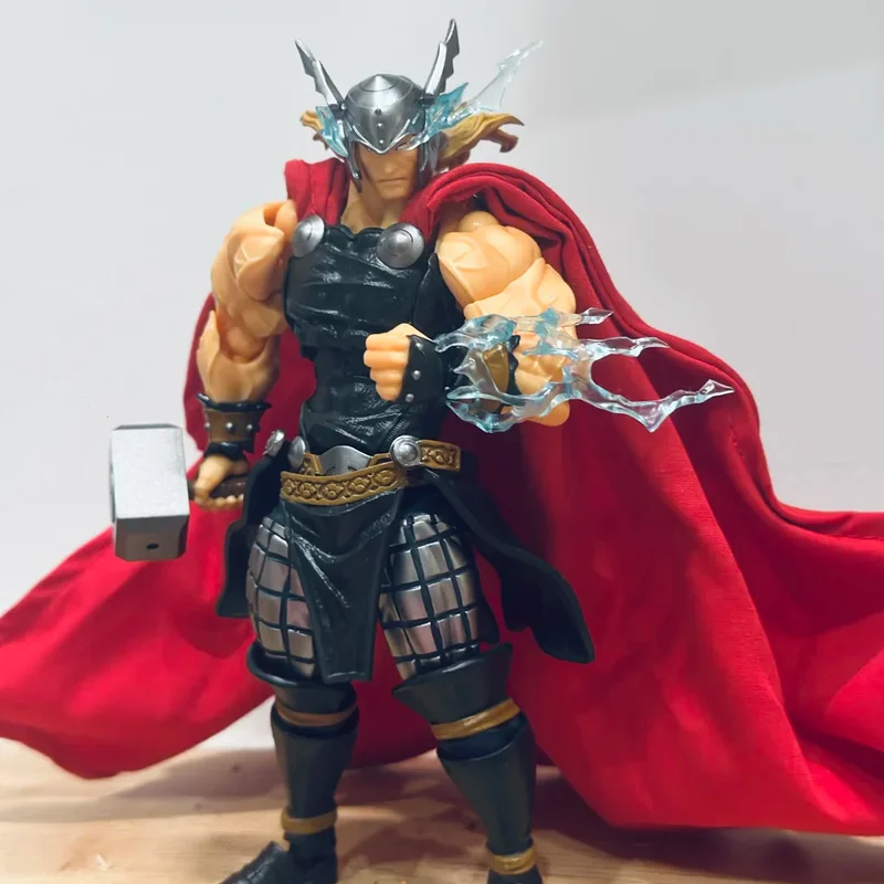 Ko Toys Thor Marvel Anime Action Figure Figurine Kaiyodo Amazing Yamaguchi Revoltech Modèle Cadeau Jouet à Collectionner Ornements de Bureau
