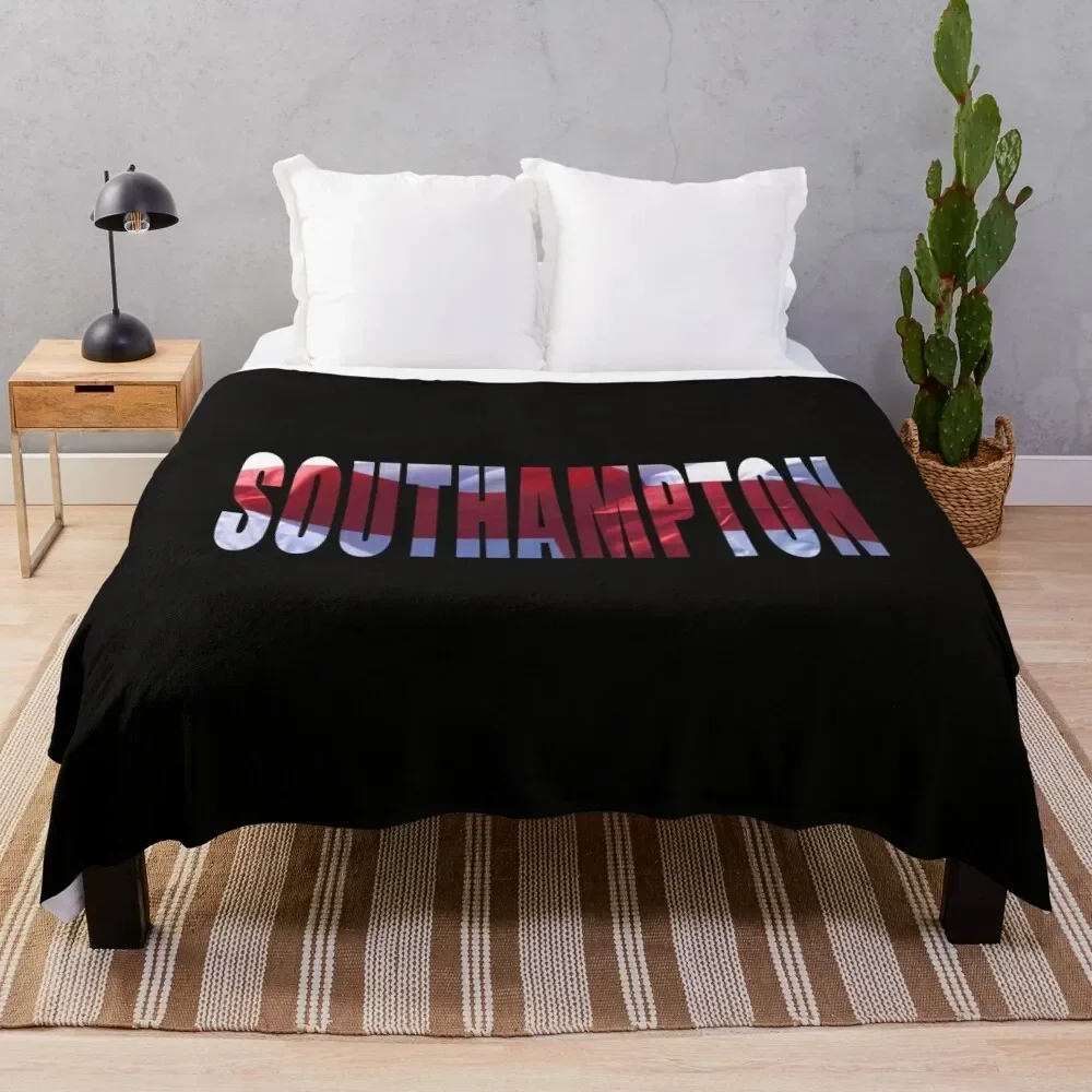 Southampton 4 City FC England Great Britain Throw Blanket valentine gift ideas heavy to sleep Blankets