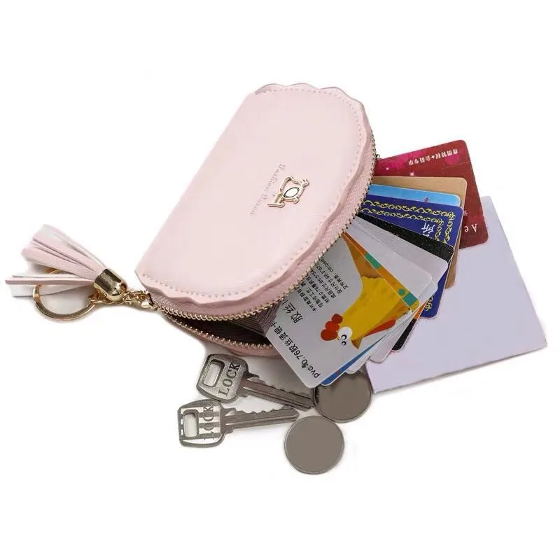 

Women's Luxury Leather Wallet Coin Purse Card bag 2026 New Fashion Stylish Bags Women Wallets Brand Card Holder