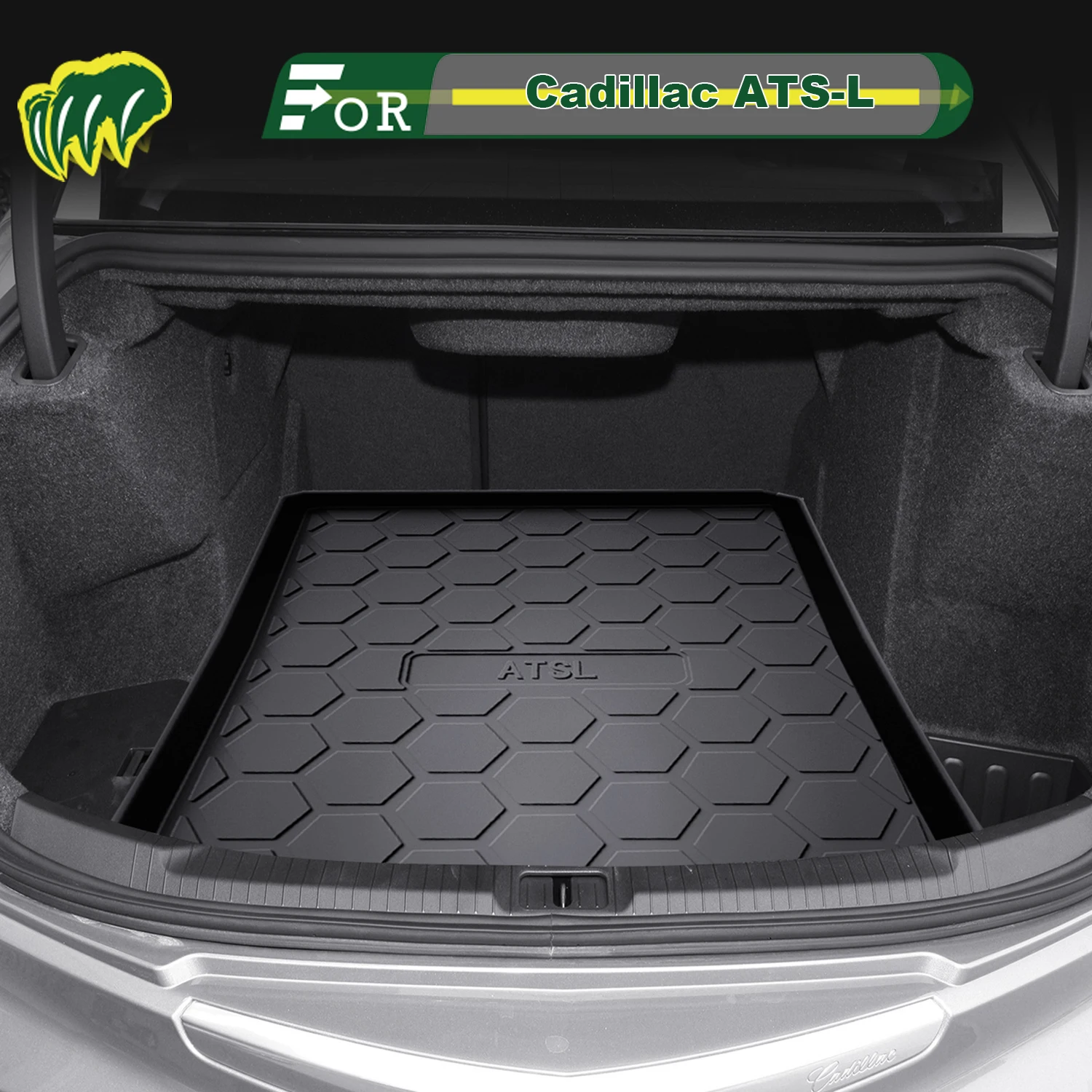 

Для Cadillac ATS-L 2014-2018 TPE индивидуальный коврик для багажника автомобиля всесезонный коврик для багажника 3D-образный коврик для багажника Защитный коврик для заднего багажника