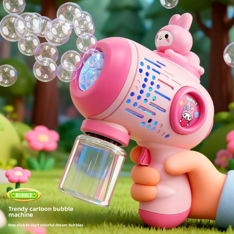 Popular astronaut automatic bubble machine handheld electric bubble gun children's toys