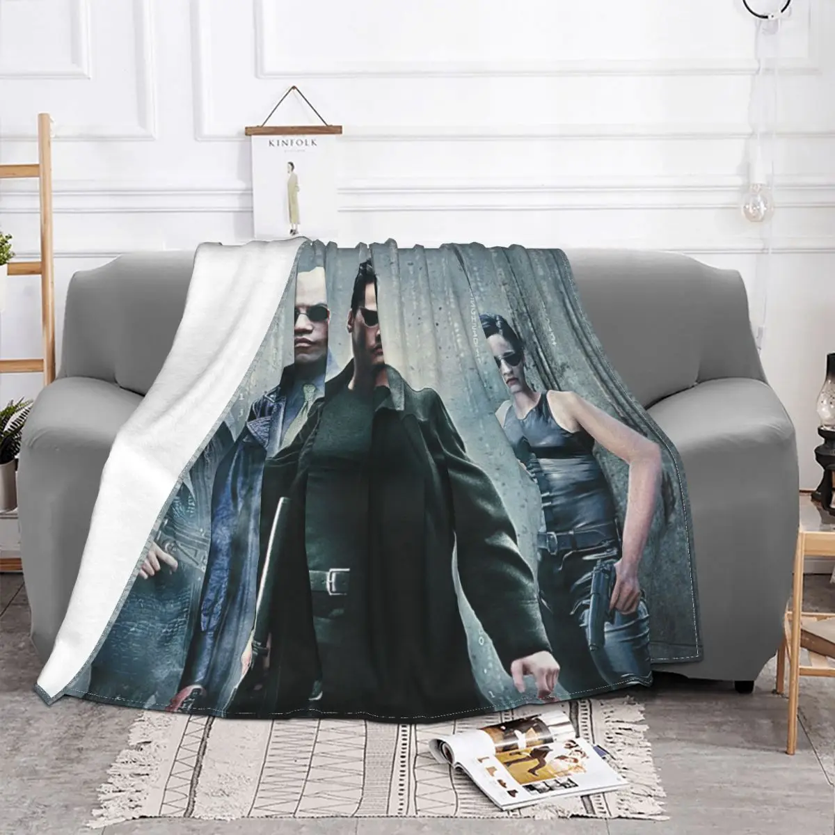 The Matrix Blanket Flannel Spring Autumn Characters Warm Throws For Winter Bedding