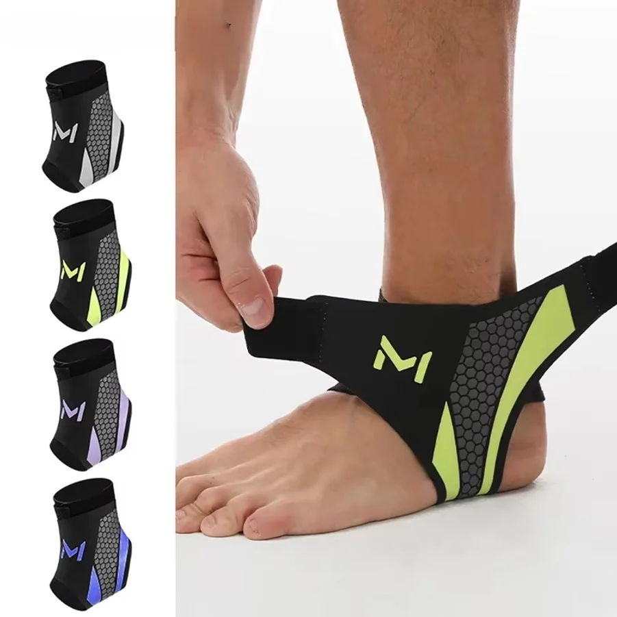 2Pc Thin Breathable Ankle Support Brace Pressurized Fixation Sports Ankle Protector Prevent Sprain Tendon Joint Injury Cover
