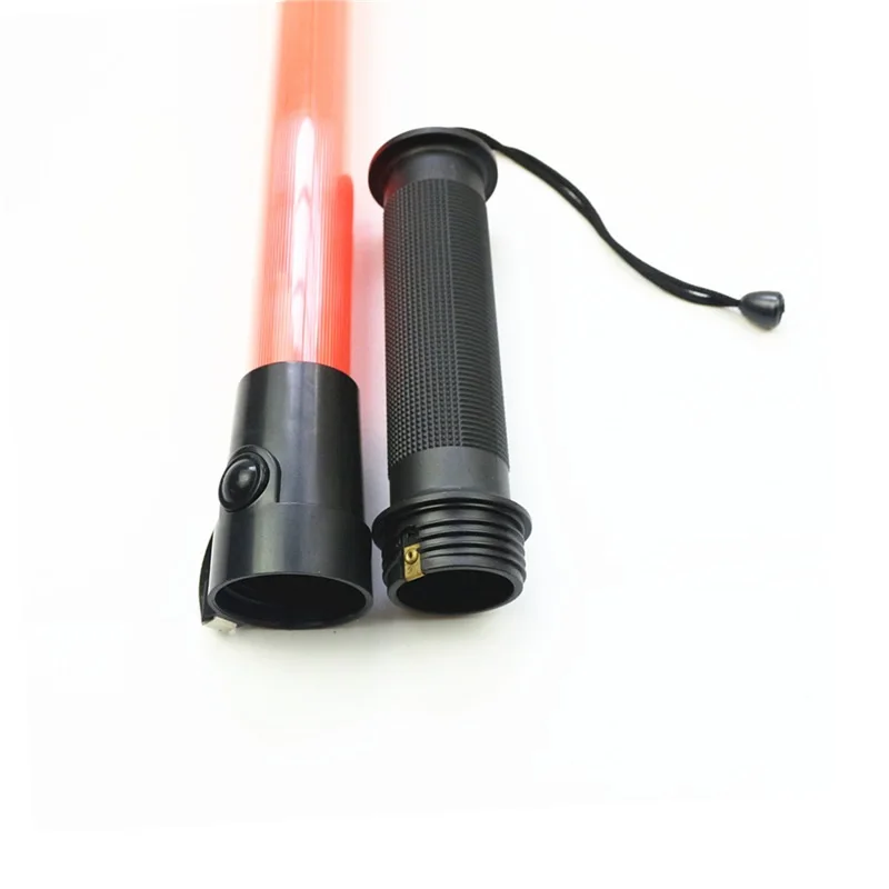 Imagem -06 - Led Traffic Safety Command Baton Patrulha de Segurança Noturna Duty Warning Light Emitting Flash Stick 53cm