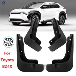 4Pcs For Toyota BZ4X Front Rear Splash Guards Mudguards Mud flaps Mudflap Mud Guards Fender Wheel Protector 2022 2023 2024