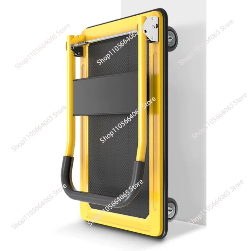 For Loading and Storage Trolley Platform 150KG 200KG 300kg Foldable Flat Steel Platform Trolley