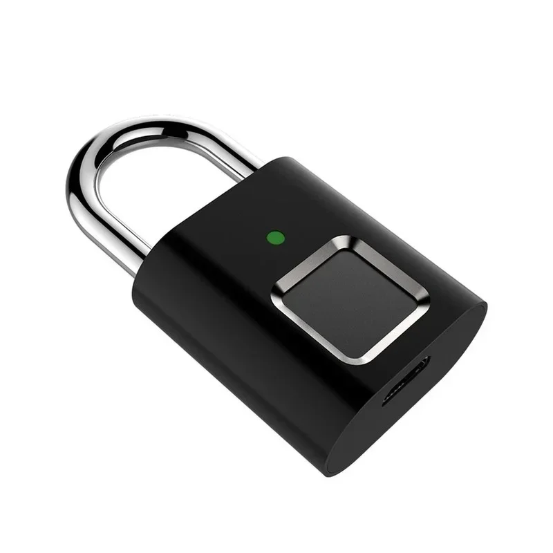 

Smart Padlock Door Lock 0.1 Second Unlock Portable Anti-theft Fingerprint L34 USB Rechargeable Fingerprint Drawer