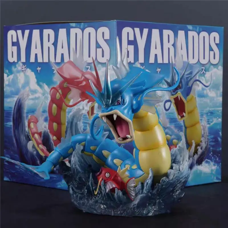 Figura de Pokémon Gyarados de 20cm/7,87 pulgadas, figura de Magikarp azul y rojo, colección periférica de Pvc, modelo de Hobby, adornos, juguetes, regalos