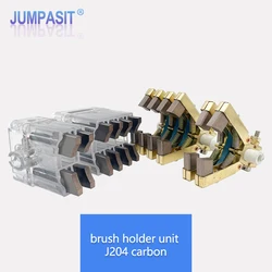Jumpasit 6x12 Carbon Brush Holder Assembly All-Copper for Slip Ring Motor Contact 10/12mm 13A-J204 15A-J164