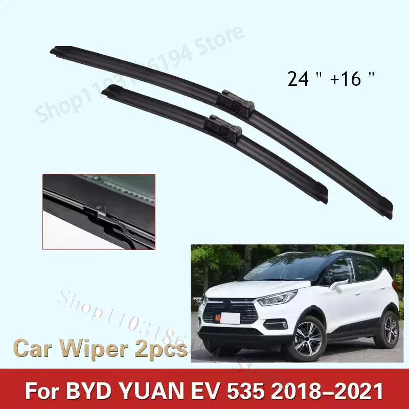 

Car Front Windscreen Wiper Blades For BYD YUAN EV 535 2018-2021 Accessories Wiper Blade Brushes Cutter Auto Goods
