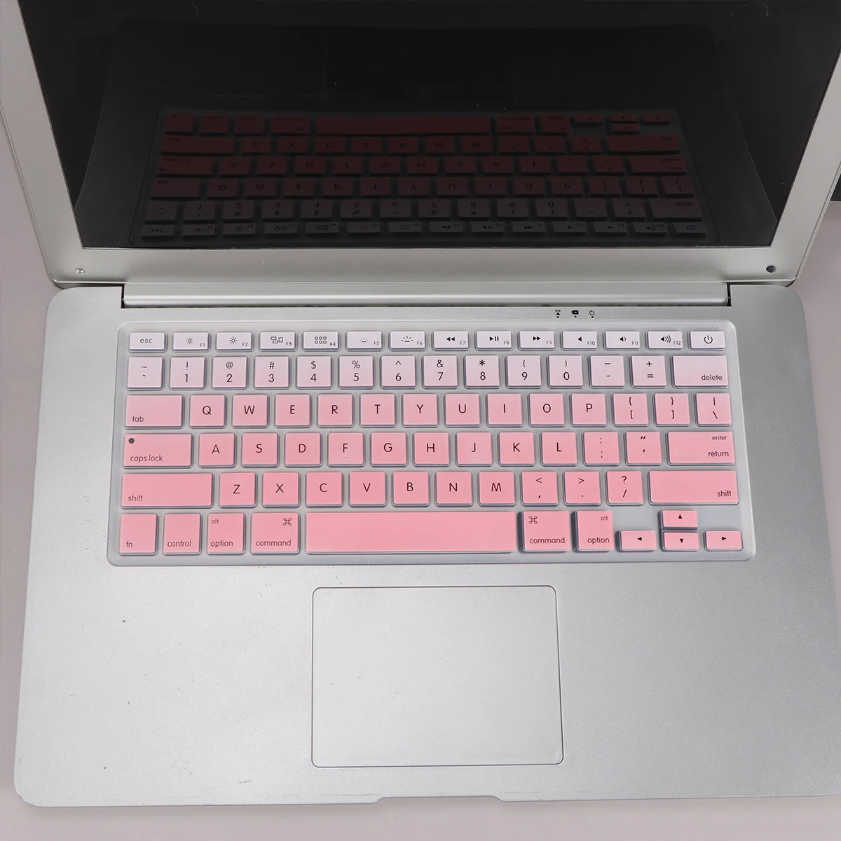 

2Pcs Keyboard Cover Silicone Protective Film Thin Breathable Dustproof Durable Compatible Pro Air A1466 A1502 Pink