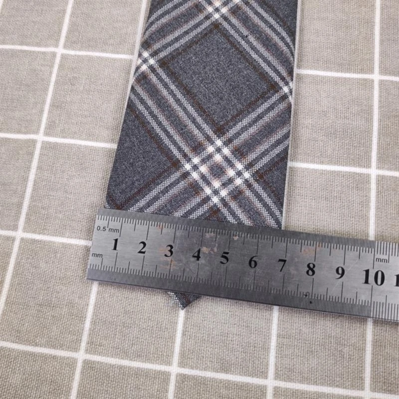 Q5WE Female Male Checked Bowties JK Uniform Butterfly Knot Neckties Collar Tie
