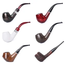 Solid Wood Traditional Style Nature Tobacco Handmade Ebony Wood Smoking Durable Pipe Gifts Smoking Accessories Tobacco Grinder