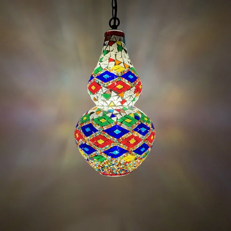

Turkish handmade gourd chandelier retro exotic restaurant cafe hotel bed and breakfast bar decorative chandelier