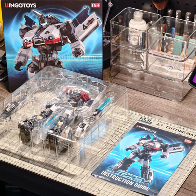 Bingotoys Bt07 Jezzy Meister 재즈 액션 피규어-변형 슈퍼 군인 로봇 모델 장난감 컬렉션 선물