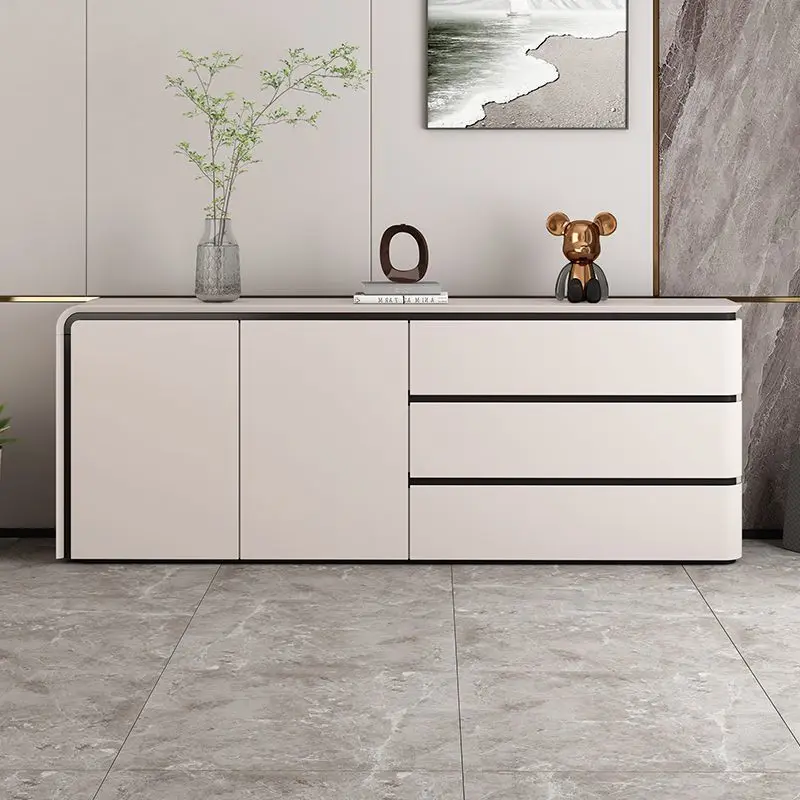 

Side cabinet household living room dining room integrated against the wall simple modern large capacity