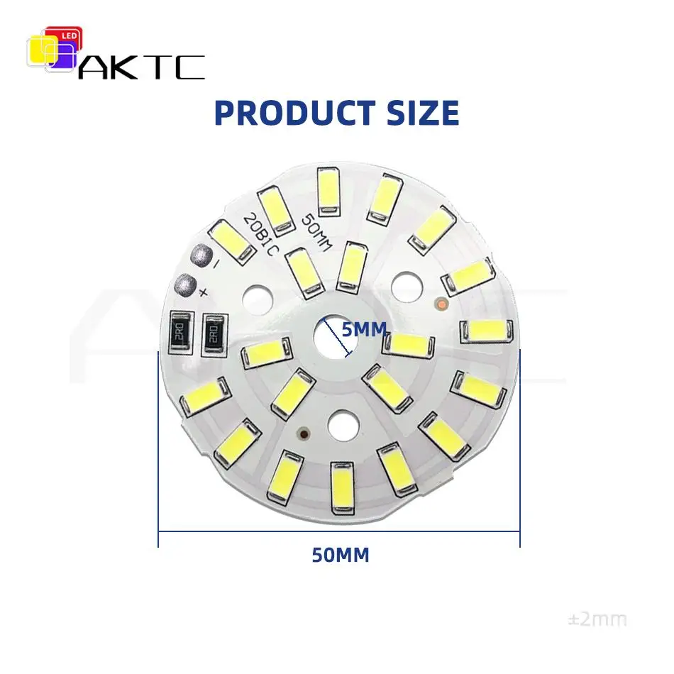 10 sztuk/partia okrągłe światło LED 5V 10W niskie napięcie SMD5730 20 LEDs 3000K ciepłe lub białe światło 6000K z funkcją ściemniania żarówki źródło