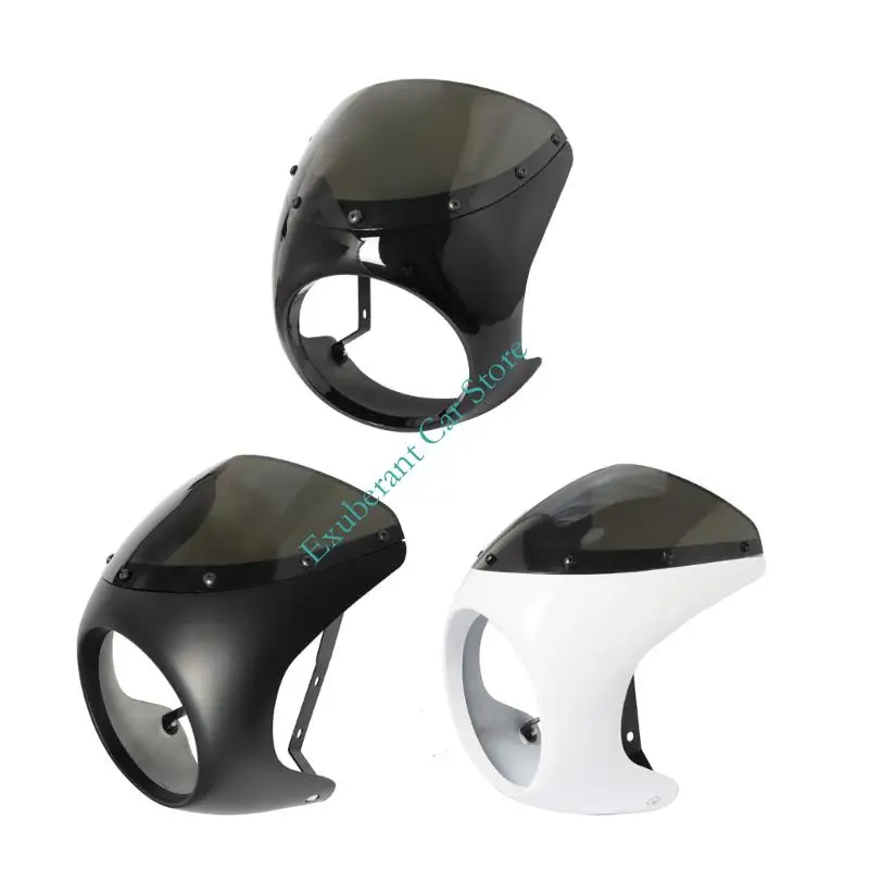 

Windshield Fairing Easy Installation Motorcycle Headlight Windshield Wind Deflector Replacement Part Motorbike Accessory