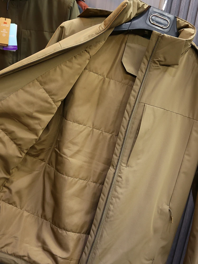 

New Snowy Cotton Jaet for Men Loose Windproof Warm Outdoor Detachable Hood Cotton Youth Puffy Warmth Outerwear Coat