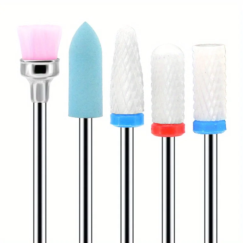 مجموعة لقم ثقب أظافر ماسية مكونة من 13 قطعة، لأظافر الأكريليك، والبشرة، ومزيل طلاء الأظافر، وأداة مانيكير وباديكير كهربائية #3