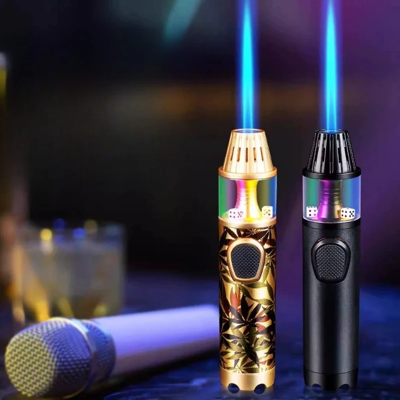 

Personalized Inflatable Lighter Decompression Dice Direct Spray Gun Colorful Light Windproof Lighter Outdoor Tool 2026