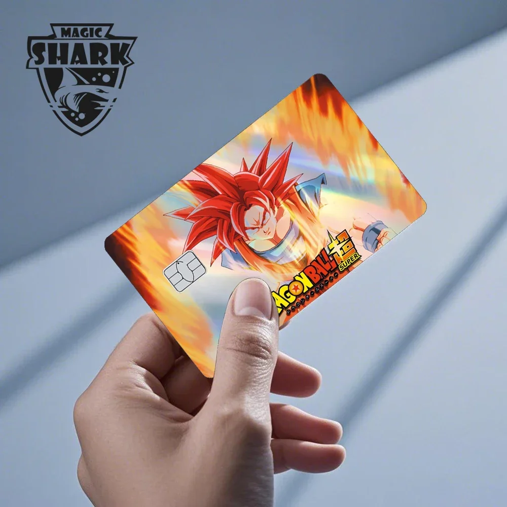 Magic Shark Goku Vegeta Cool Shinny Holographic Laser Kreditkartenaufkleber Film Front Skin Cover – Detail 7
