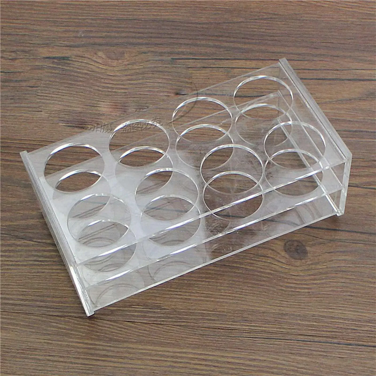 29mm Diam 8 Holes Methyl Methacrylate Rack Stand For 50ml Centrifuge Tubes