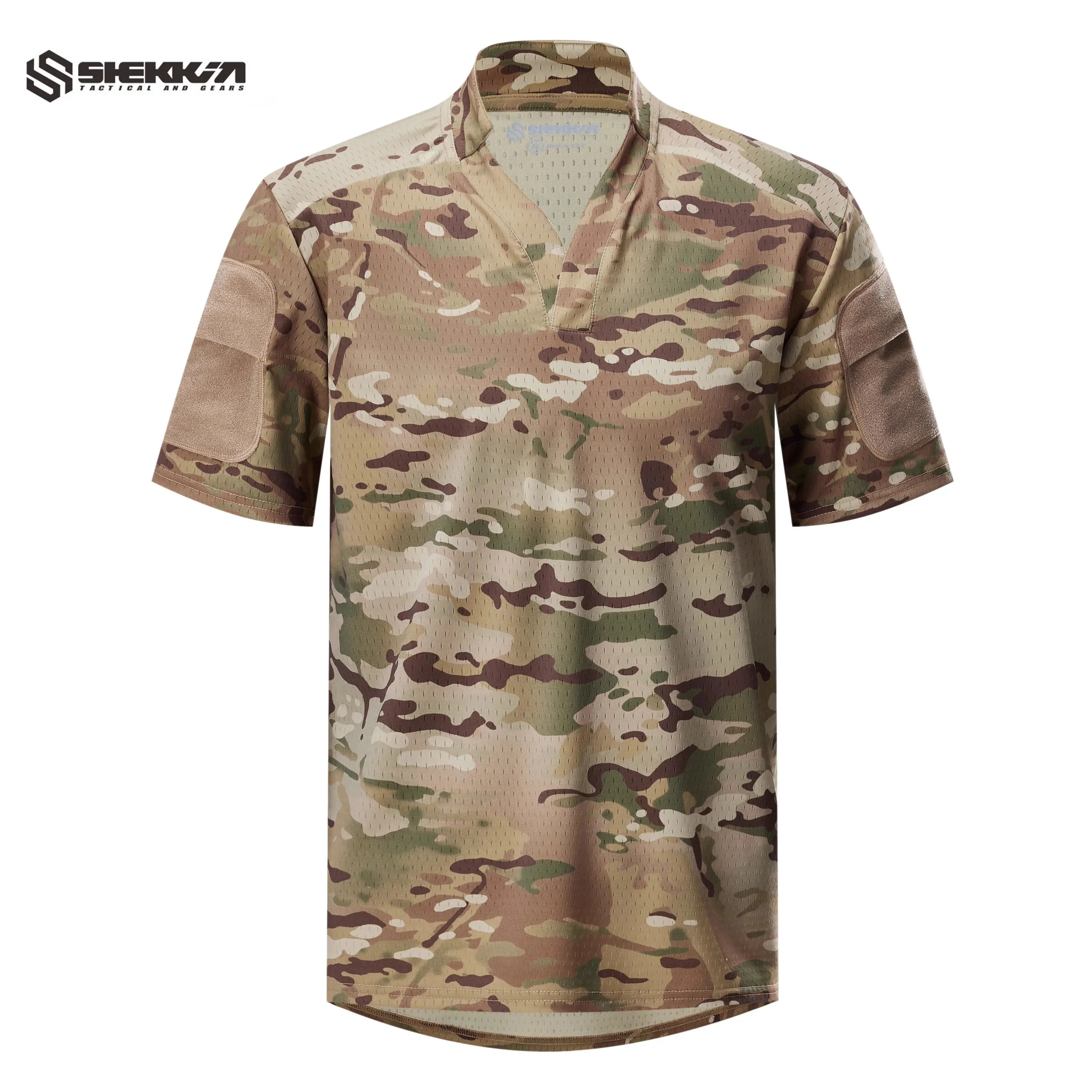 Shekkingears Velocity Style Rugby Shirt Quick Dry Tactical Short Sleeve T-shirt CAG Love
