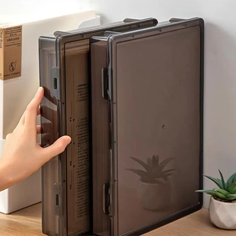Document Organizer Box Household Certificate File A4 Box Important Information Registration Book Dust Proof Storage Case