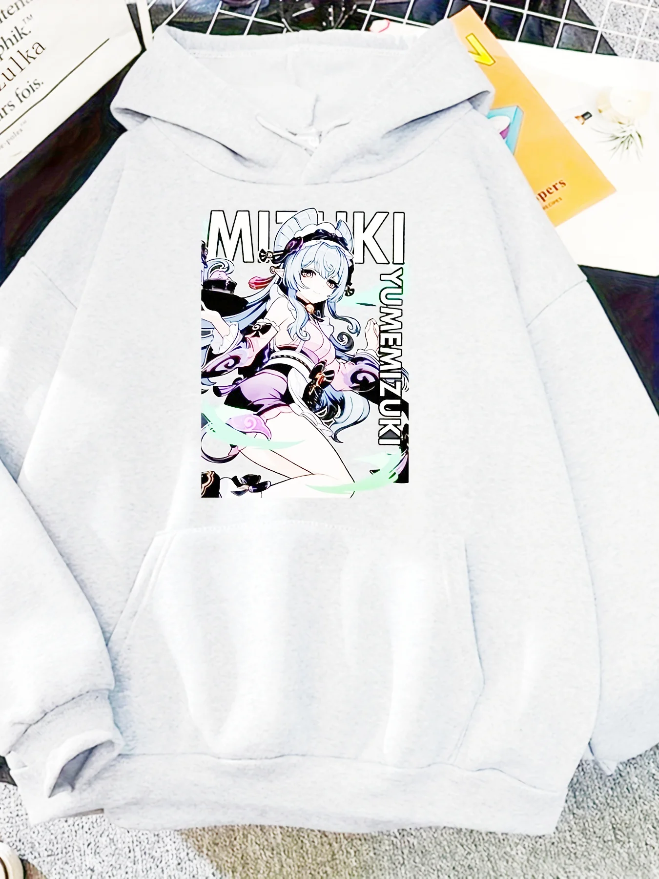 Mizuki Genshin Impact Hoodie Hot Women الجمالية الجرافيك أنيمي هوديس للجنسين الخريف الشتاء الكرتون البلوفرات غير رسمية بلوزات