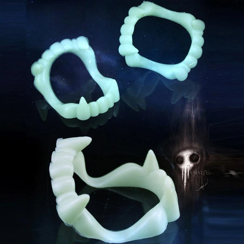 Vampire Cosplay Durable Easy To Use Comfortable Realistic Durable Vampire Fangs Realistic False Teeth For Halloween Halloween