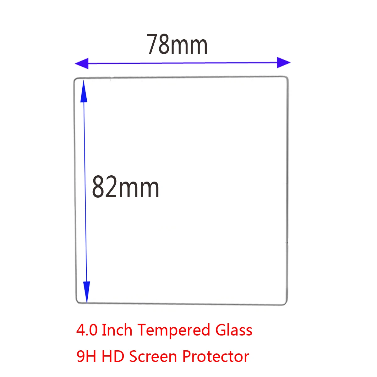 2pcs/set Tempered Glass 9H HD Screen Protector Crystal Film 4 inch for Powkiddy RGB30 Retro Video Handheld Game Console New