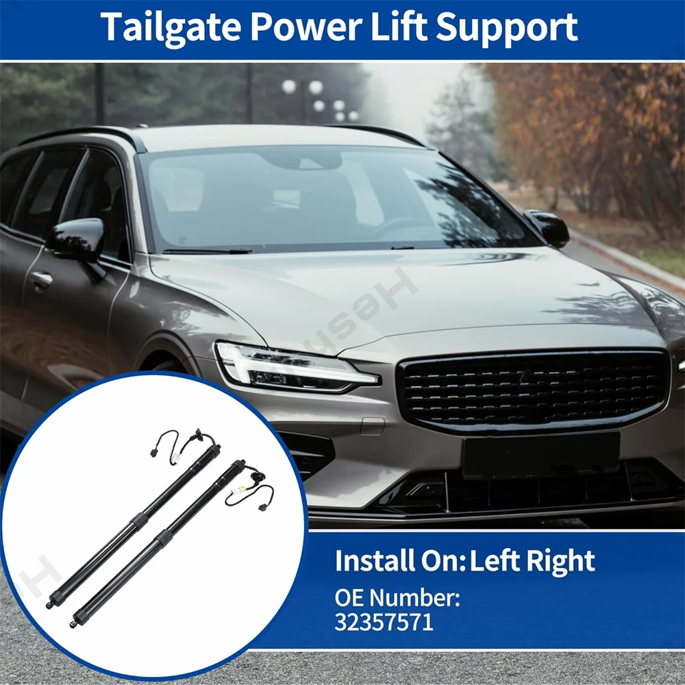 Rear Trunk Liftgate Power Hatch Lift Support Opener For Volvo V60 II 2019 - 2024 Electric Tailgate Gas Struts 32357571 32296298
