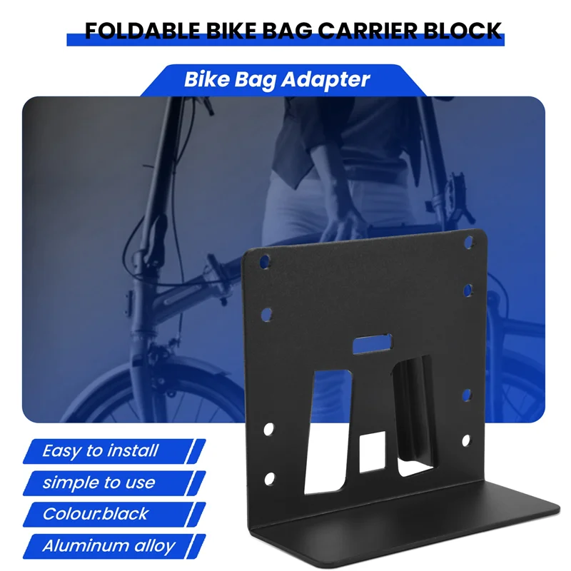 AEB0-Rhinowalk دراجة من سبيكة الألومنيوم محول حقيبة ل Brompton طوي دراجة الناقل كتلة Sbag سلة الملحقات #4