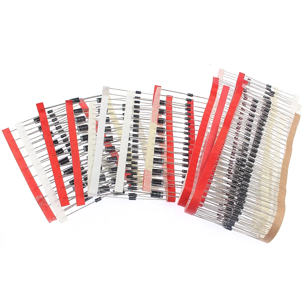 350PCS/box Diodes kit 14Values Rectifier/Fast Recovery/Schottky/Switching Diode Set 1N4001 1N4007 1N4148 RL207 UF4007 FR107 207 image 5