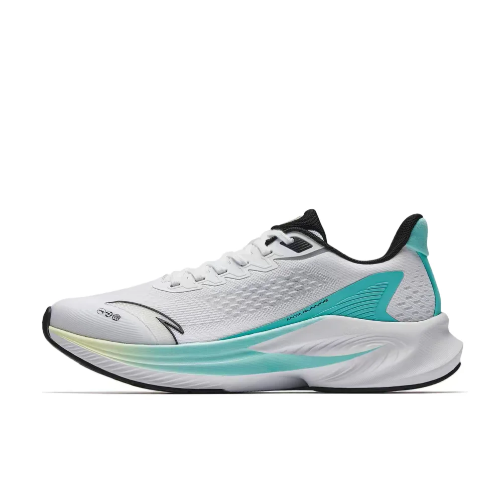 

Anta Venom 6: Comfortable, Shock-Absorbing, Non-Slip,Durable,Breathable,Lightweight Running Shoes for Men White/Blue 912515511-1