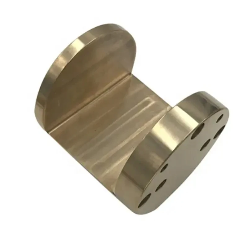 Factory Supply Custom CNC Machining Service Brass Block U Shaped Semi Circle Mounting Base