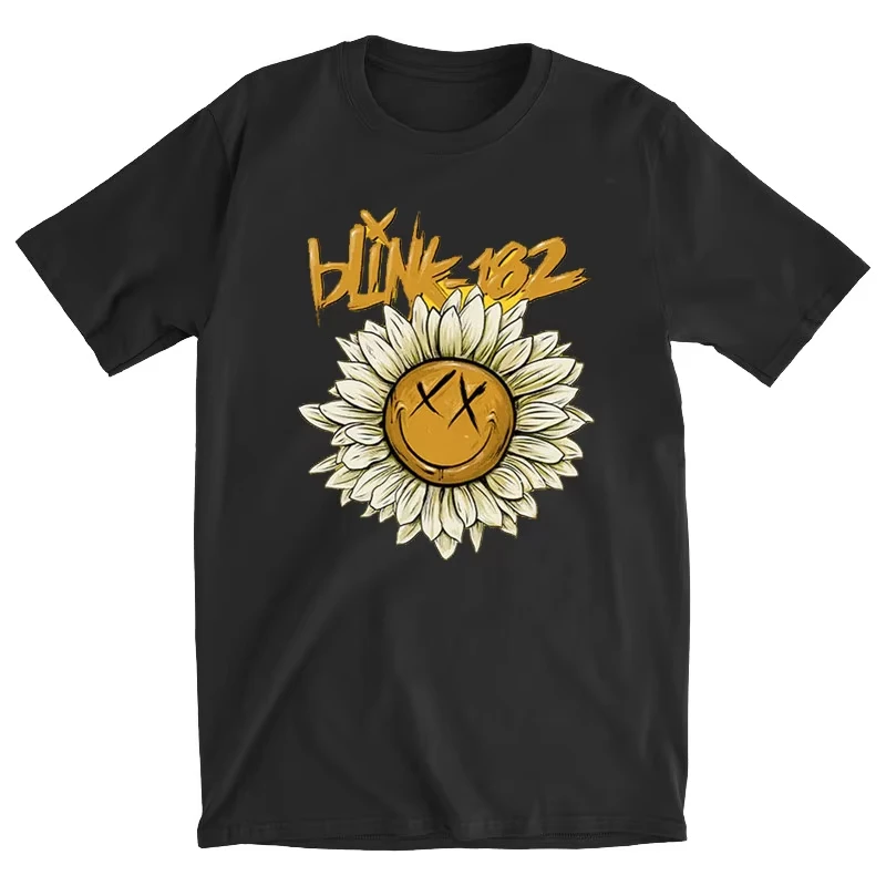 Daisy Blink 182 Punk Band T-Shirt Cotton Graphic Tee Men Women Summer Streetwear
