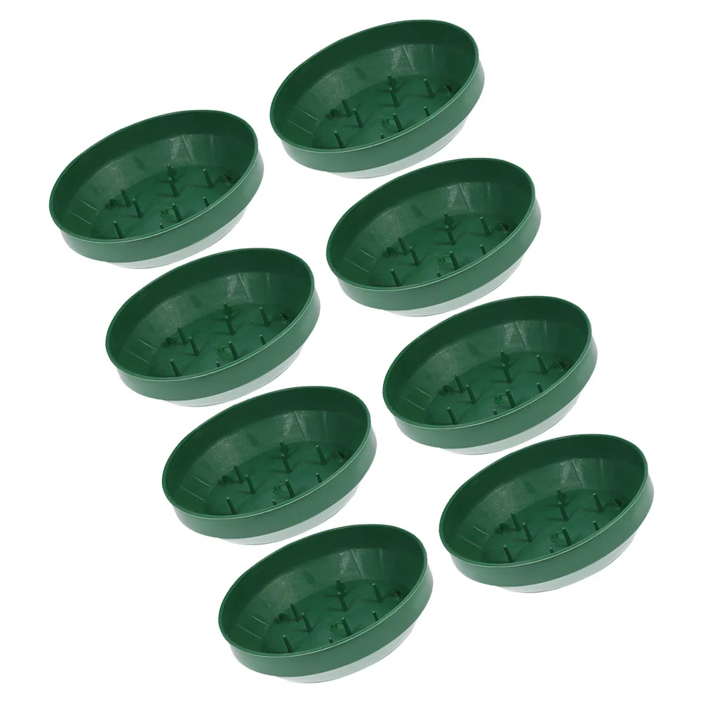 Plateau de boue de jardinage pour arrangement de fleurs en mousse, boîte de fournitures en plastique Floral 8 pièces