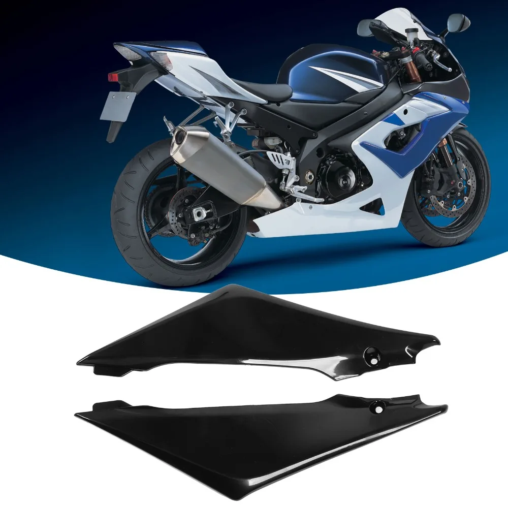 

2 Pcs Motorcycle Gas Tank Side Cover Glossy Black Seat Side Panel Fairing Trim Replacement