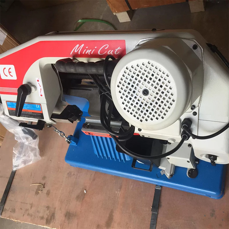 G4510 Compact Bow-Type Band Saw G1/G2 Portable Saw 220V Stepless Speed Control 90°/45° Cutting Pipe Cutter Small Band Saw