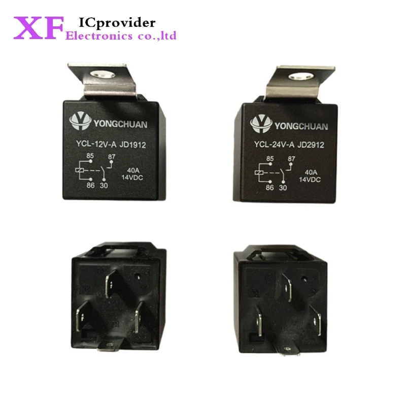 JD1912 JD1914 JD2912 JD2914 40A Car Relay 12V 24V 4 Plug 5 PIN Waterproof Sealant