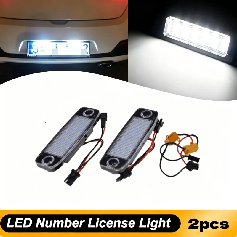 Фото Светодиодные лампы для подсветки номерного знака для Hyundai Sonata, Kona, Tucson, Elantra, Kia Sportage SL, автомобильные лампы для стайлинга, подсветка номера